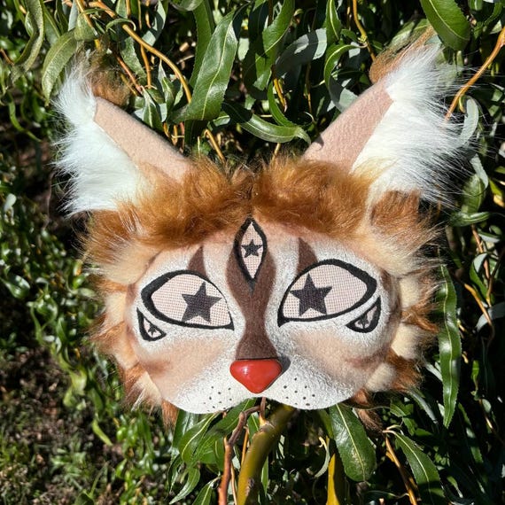 狐のマスク ハンドメイド ハンドメイド 狼 マスク サイバー デザイン