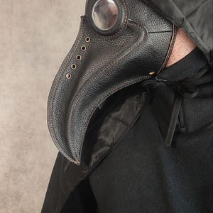 ペスト医師マスク - ゴシックコスプレマスク、ブラックスチームパンク