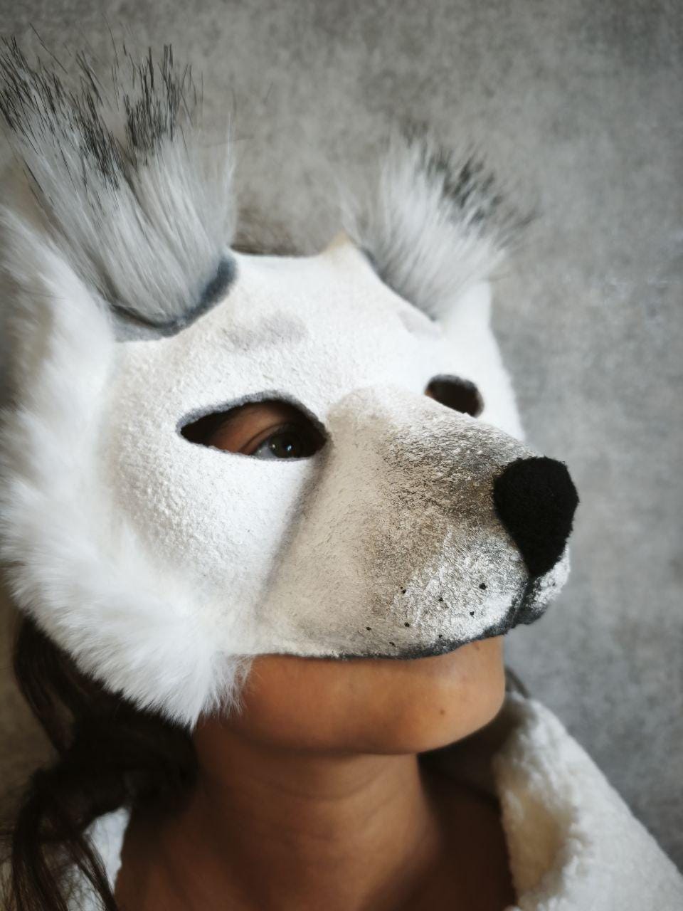 獣人ウルフマスク コスプレアクセサリー 獣人グッズ ユニークな仮面