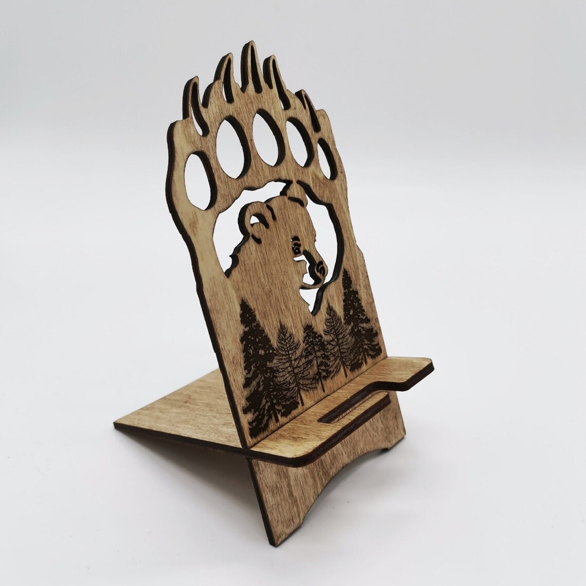 CNC file for plywood phone holder laser cutting CNC files Etsy