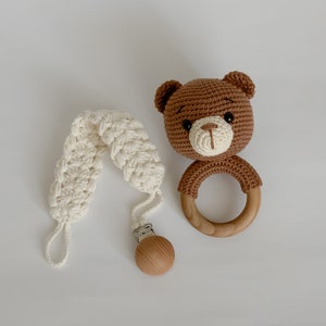 Baby Shower Gift Box, Rattle Bear For Baby, New Born Baby Gift Set, Pregnancy Gift, Gender Neutral Baby Gift, Mom To Be, New Baby Gift Set