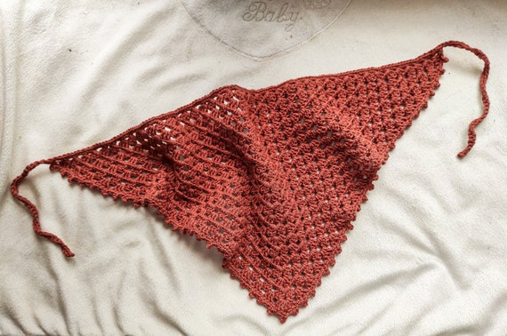 Crochet Boho Bandana: Hair Scarf Headband