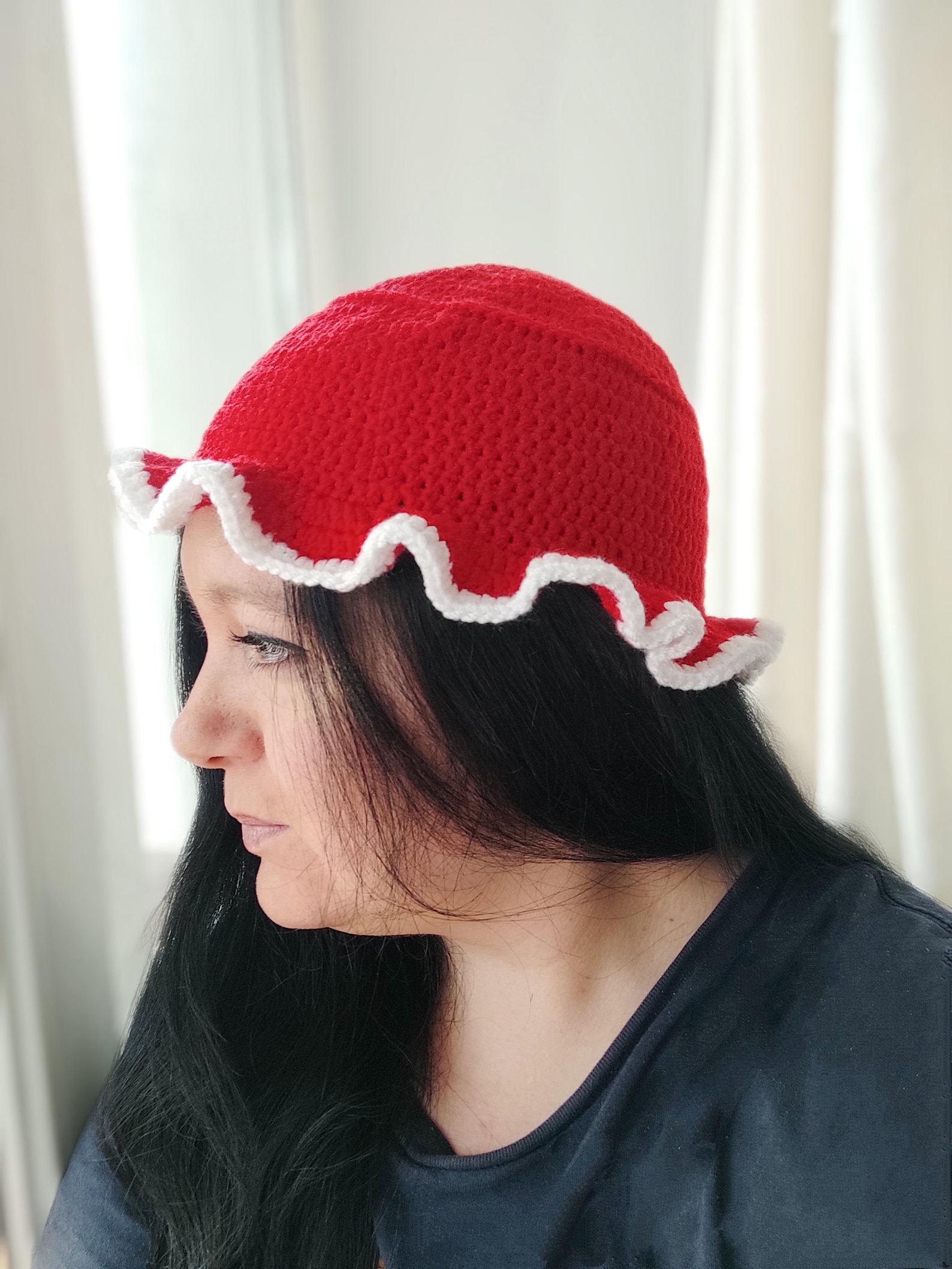 Crochet Mushroom Hat Crochet Bucket Hat Ready to Ship IN 13 Etsy