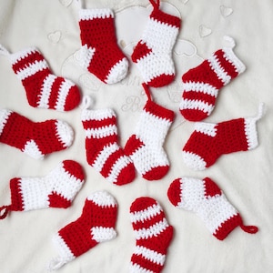 Christmas Mini Stocking Pattern, Crochet Pattern, Pdf Pattern ...