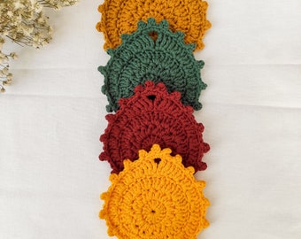 Autumn leaves coasters, autumn decoration, fall decor,  drink coasters, housewarming gift