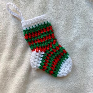 Custom Mini Christmas Stockings, Christmas Decorations, Mini Christmas Ornament, Individual or Set