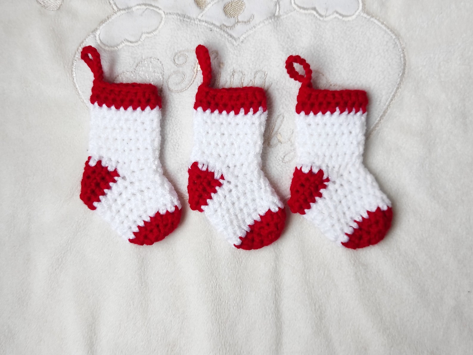 Christmas Mini Stocking Pattern, Crochet Pattern, Pdf Pattern ...
