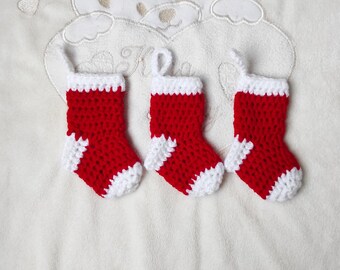 Gepersonaliseerde minikerstsok: ornament van acrylgaren