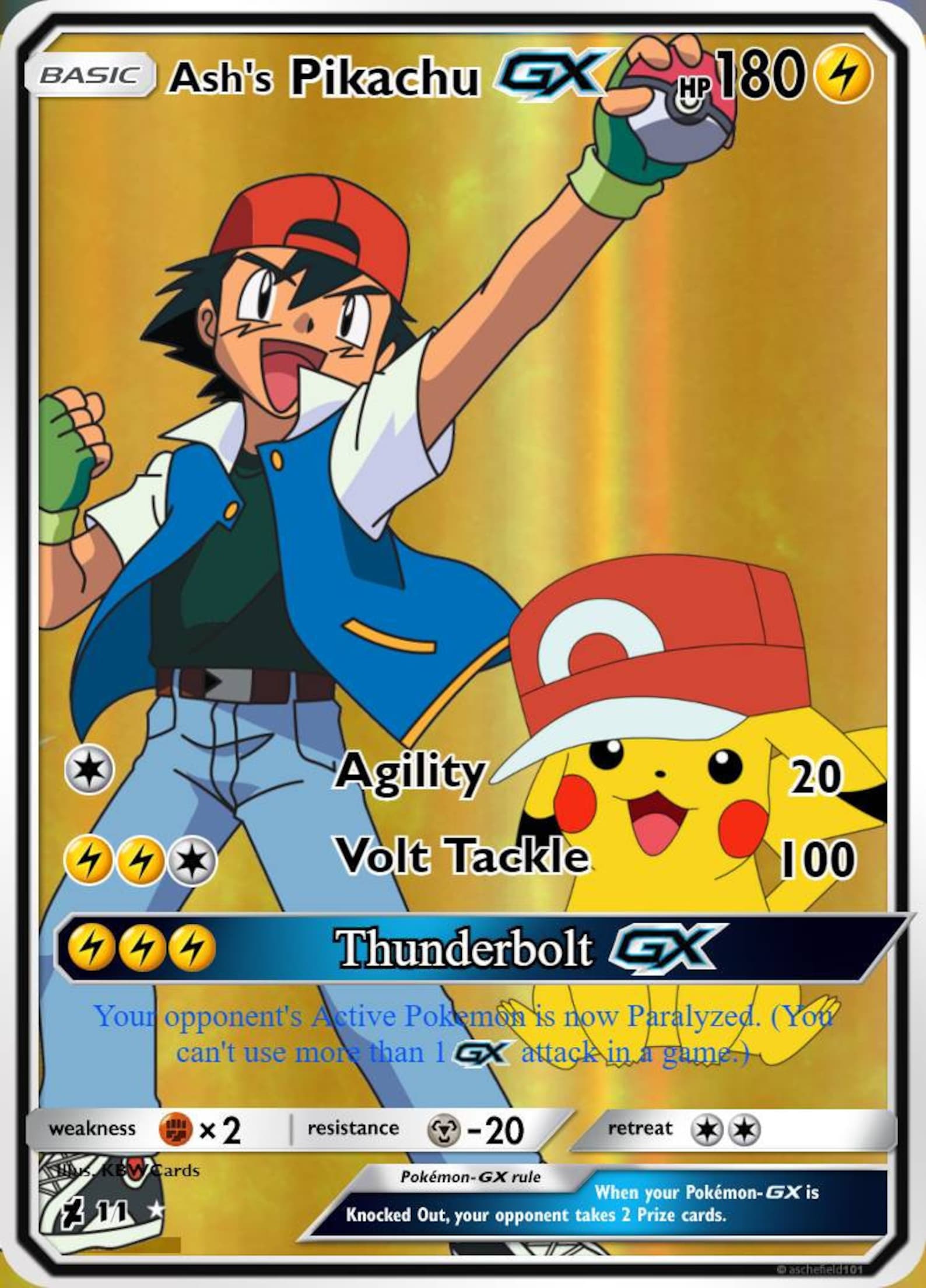 Ash's Charizard & Ash's Pikachu Custom pokemon cards Etsy