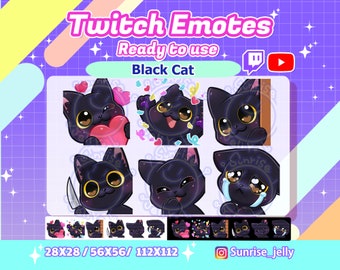 Black Cat Twitch Etsy Black Cat Twitch Etsy