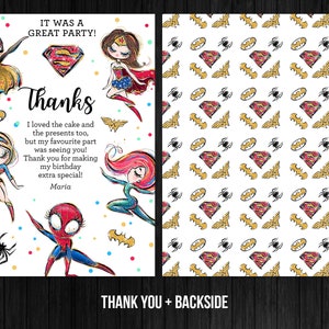 Superhero Girl Birthday Invitation Editable Template Instant Download Calling All Supergirls Theme Party Digital or Printed Invites