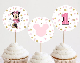 Décorations Cupcakes Or : 1 Topper "Happy Birthday" Et 12 étoiles Dorées - Pour Fête, Anniversaire