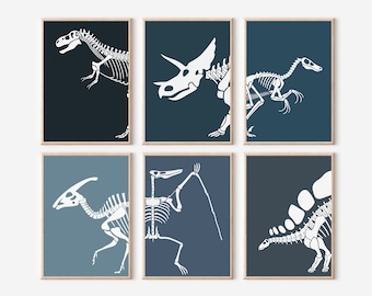 Dinosaur Wall Art Printable Boys Room Prints Playroom Decor Dinosaur Nursery Set of 3 Dinosaur Kids Art Nursery Dino Wall Art T-Rex Digital