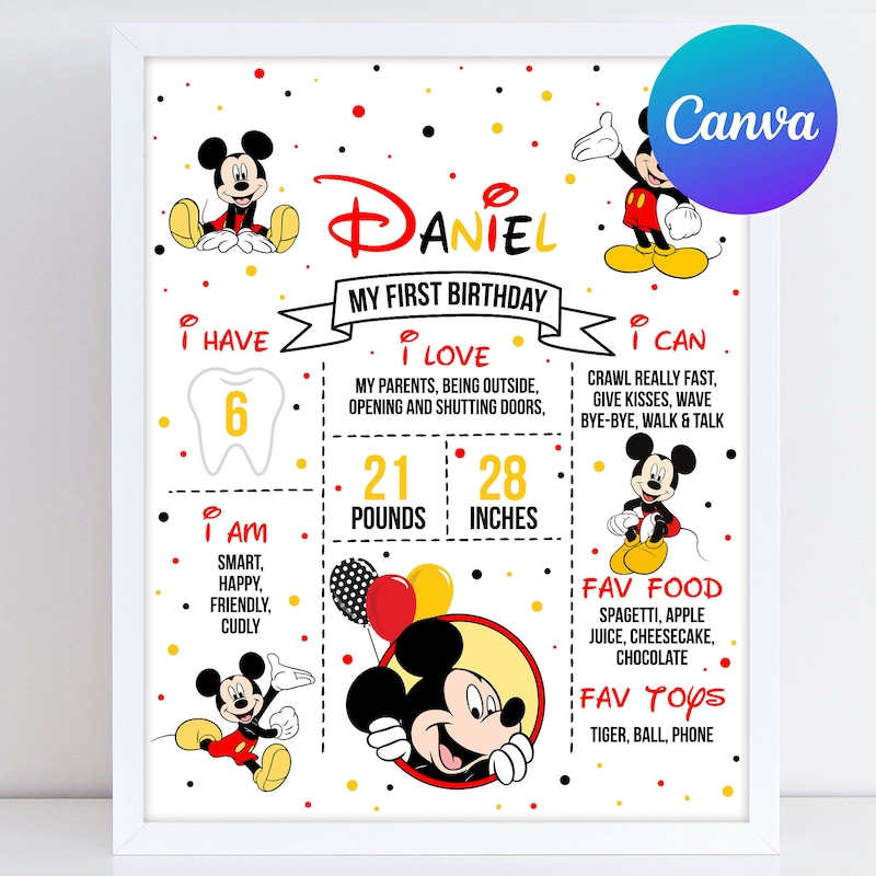 Mickey Mouse Birthday Boy - Etsy