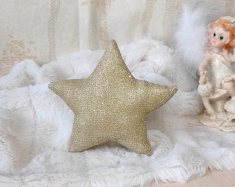 Glitter Gold Star Hanging, Nursery Wall Decor