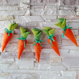 Fabric Carrot Garland, Carrot Easter Banner, Spring Garland, Easter Mantel Decor, Easter Banner, Orange Carrots
