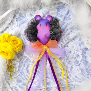 Halloween magical wands, Bat wand, Halloween party decor, Witch’s magical wand