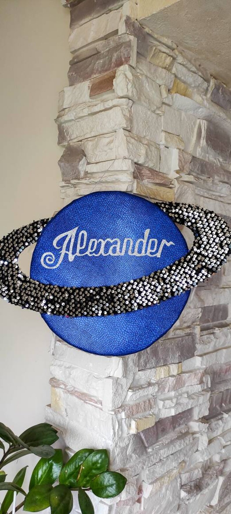 Space Themed PERSONALISED, Galaxy Themed Nursery, Children's Wall Art