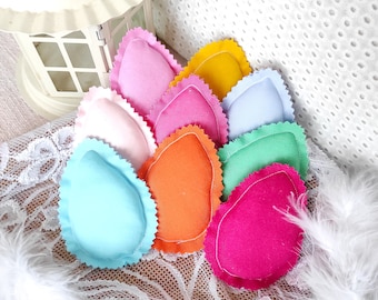 Easter Eggs, Tiered tray eggs, Set 9 Eggs, Fabric Eggs, Spring Home Decor, Easter Basket Filler, Stuffed Easter Eggs