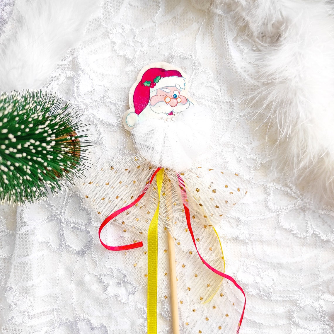 Christmas Wand, Tree Wand, Holiday Magic Wand, Christmas Decor, Kids