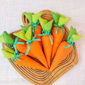 Easter Carrots, Stuffed Carrots, Easter Fabric Carrot, Farmhouse Carrots,  Easter Bowl Filler Decor
