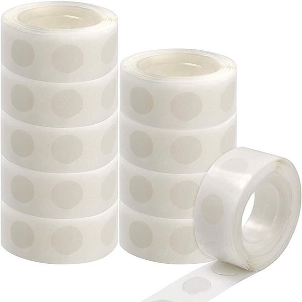 100 Glue Adhesive Dots, Glue Points On A Roll, Balloon Dots, Double Sided Sticky Dots, Used for Craft DIY Balloons