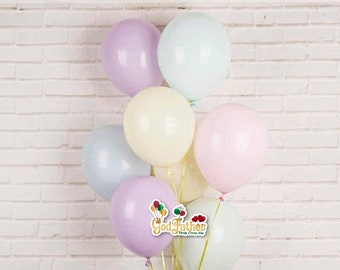 Zestaw 10 balonów pastelowych 12" | Balony pastelowe | Balony na imprezę pastelową | Zestaw balonów urodzinowych