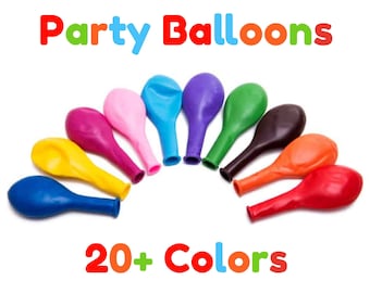 100 Plain Latex Balloons Eco-Friendly For Birthday Balloon l Baby Shower l Wedding Decor l Anniversaries Party Decoration