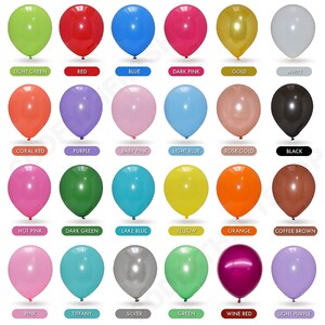 50 Pack Assorted Solid Color Latex Balloons – 12 Inch, Helium Or Air Fill, Birthday Baby Shower Decor