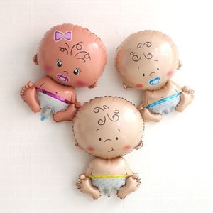 Palloncini in foil per baby shower, autogonfiabili, decorazione a palloncino per bambina, bambino, carrozzina, piedini di bambino