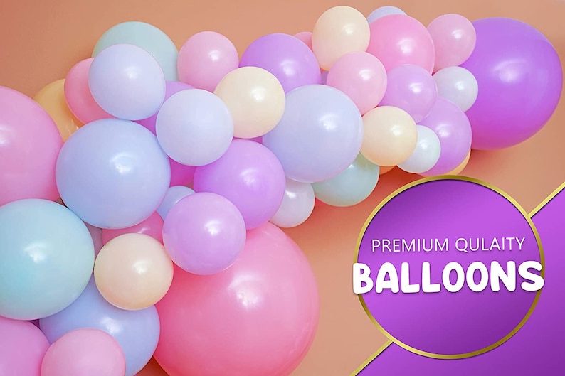100 Pastel Colors Latex Balloons Pastel Balloons 5 Etsy