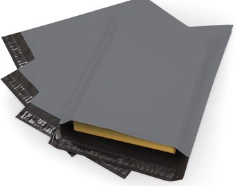 Grey Mailing Bags, 6x9, 9x12, 10x14, 12x16, 14x19 inch Postage Packaging Mailers Posting Shipping Post Parcel Package Bags