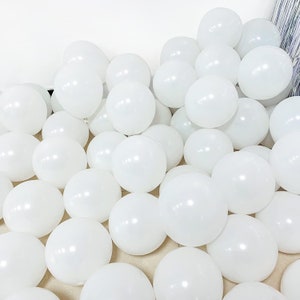 White Balloons 10 to 100 pcs Plain Pearl Latex Balloon 10INCH Wedding Birthday Party Wedding Anniversary Celebration Helium Quality
