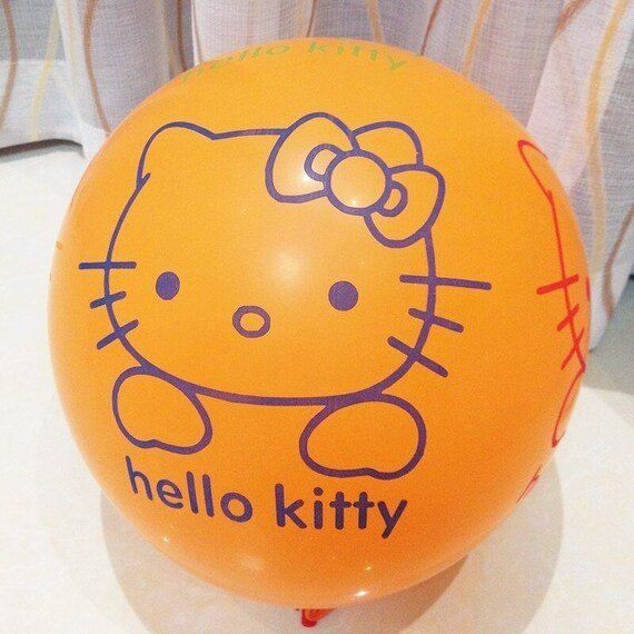 Ballons hello kitty rose 10 pièces - Boutique hello kitty