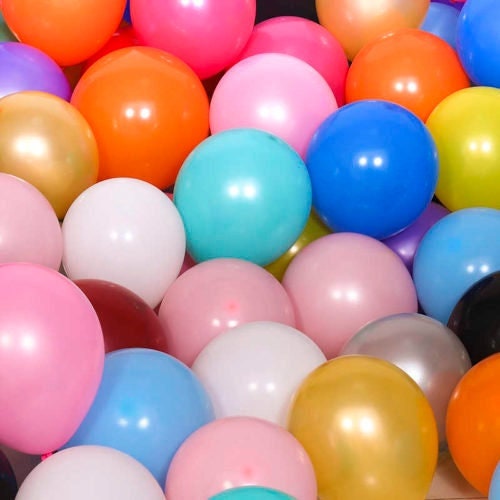 Happy Bird) 12inch 100pcs Standard Ordinary balloons party decorations