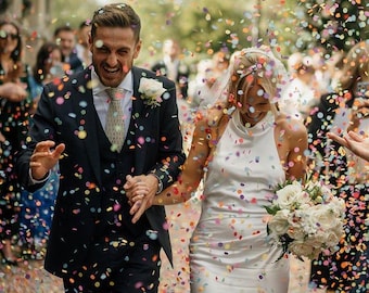 Biodegradable Wedding Confetti Eco Tissue Paper Circles Kids Party Table Decoration