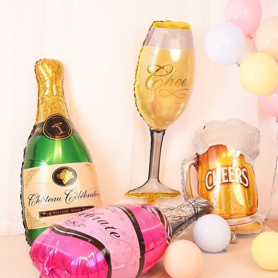 Large Champagne Glass Foil Balloon Large Champagne Glass Foil Balloon