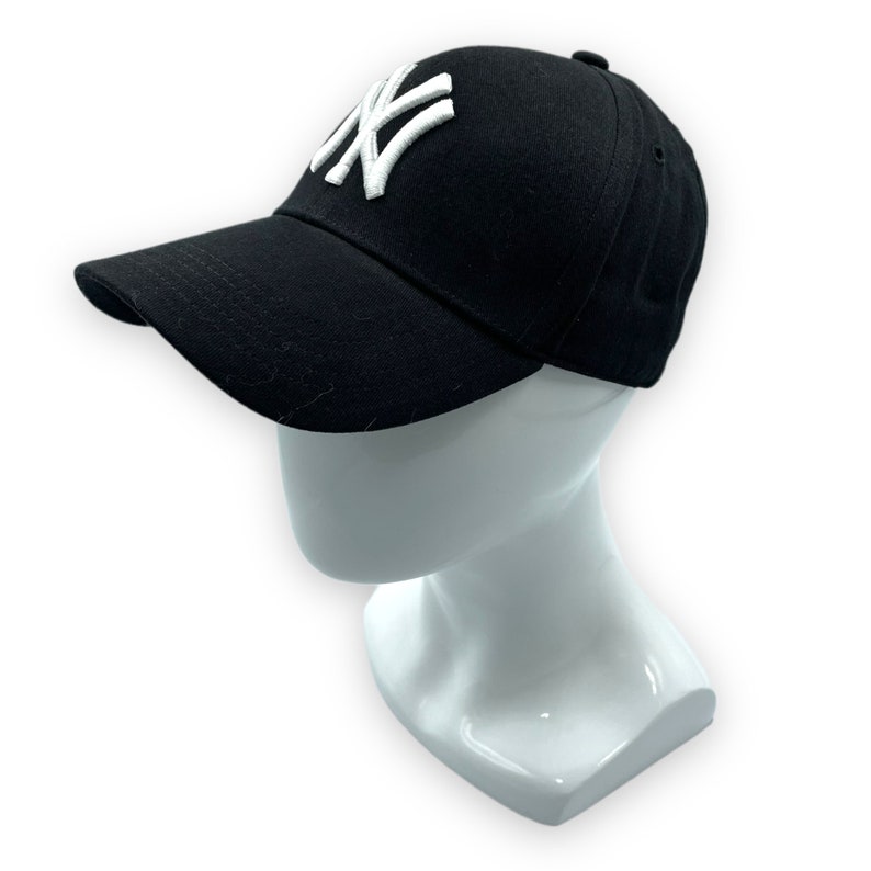 Black NY Baseball Cap, New York Hat, NY Baseball Hat, Embroidered Cap