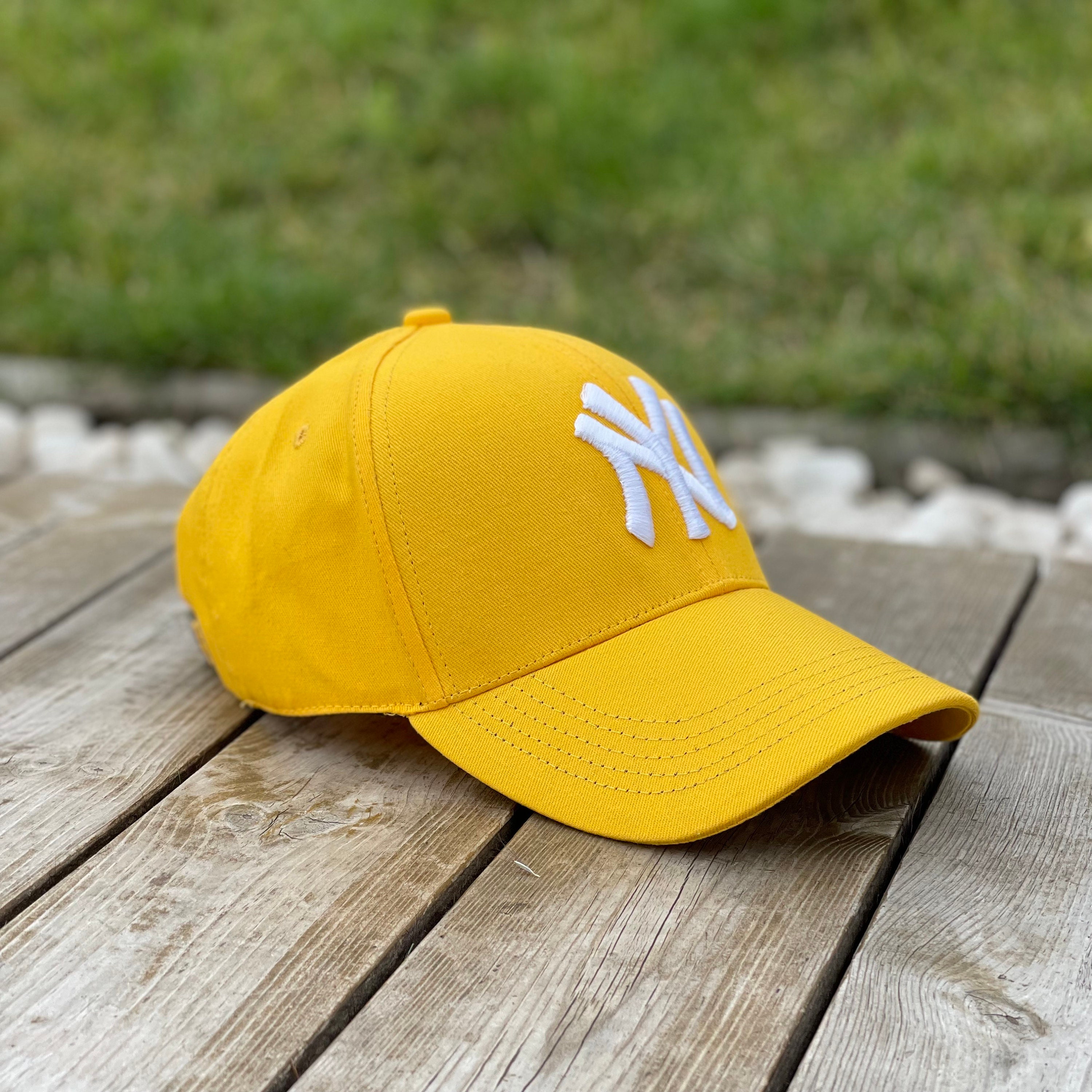 Yellow new york store yankees hat