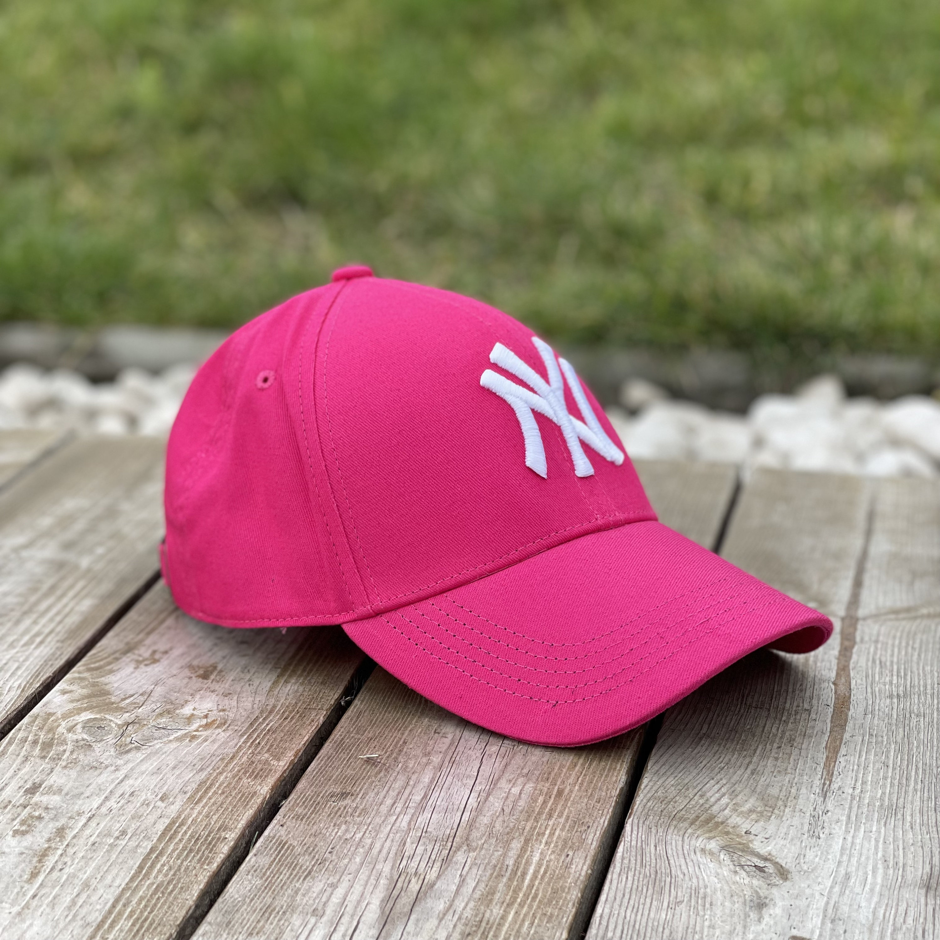 pink ny hat