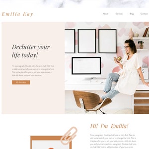 Premium Wix-sjabloon voor coaches, bloggers en fotografen | Wix-websiteontwerp