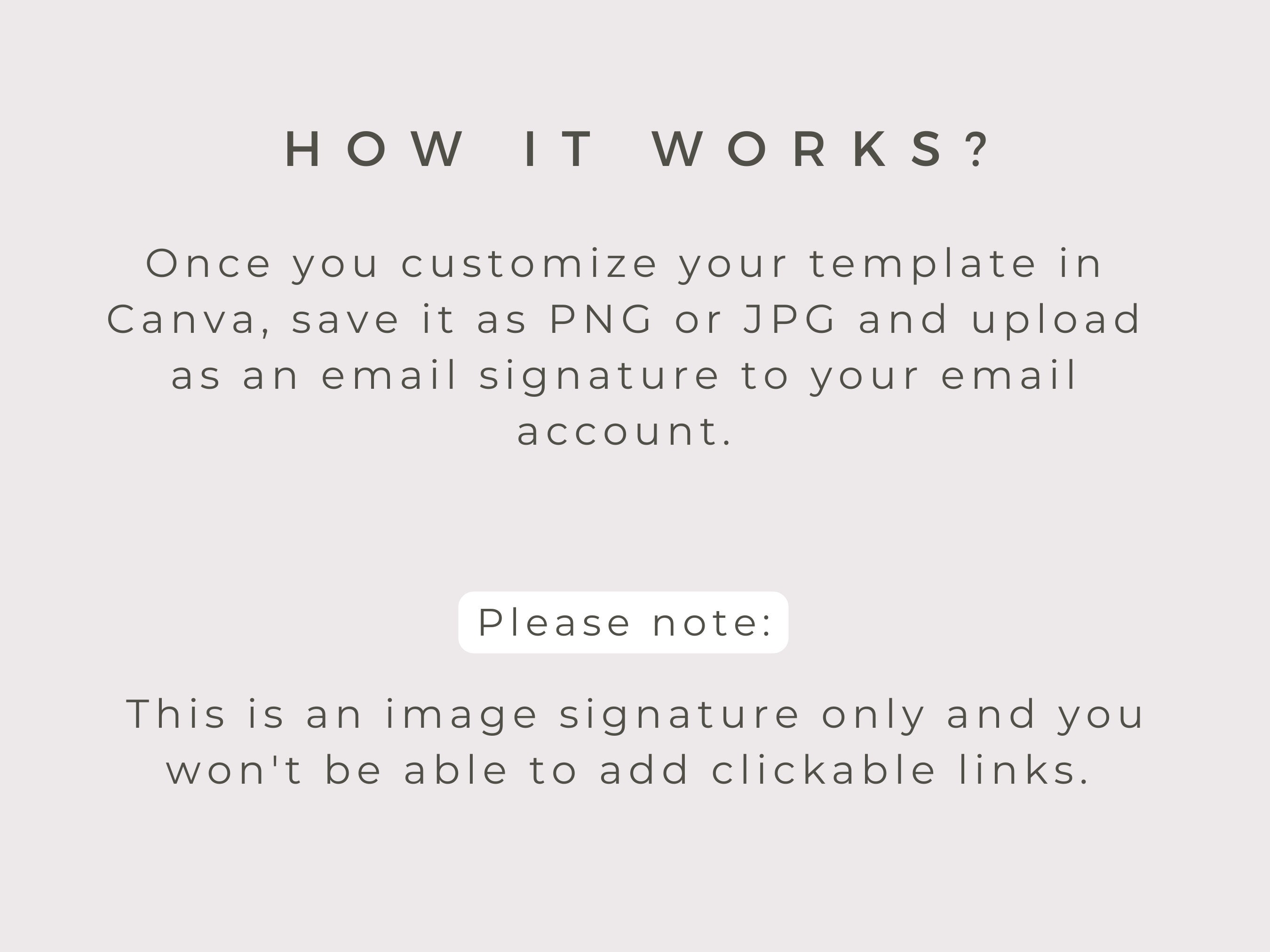 Email Signature Template for Canva - Boho Business Email for Blogger ...