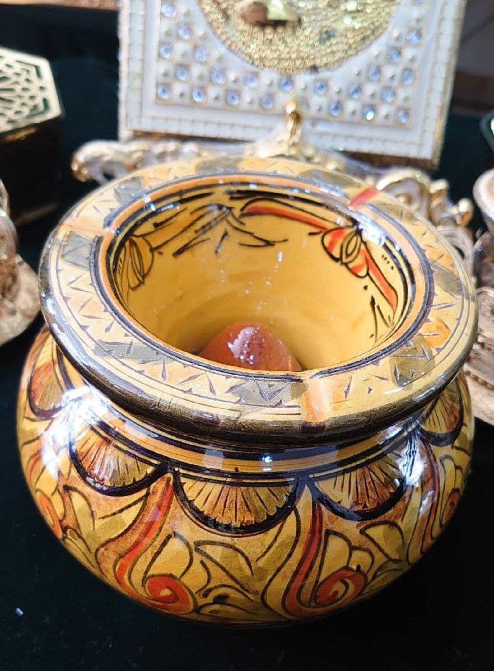 Moroccan handmade ceramic ashtray 1 free bowl 40 off Etsy