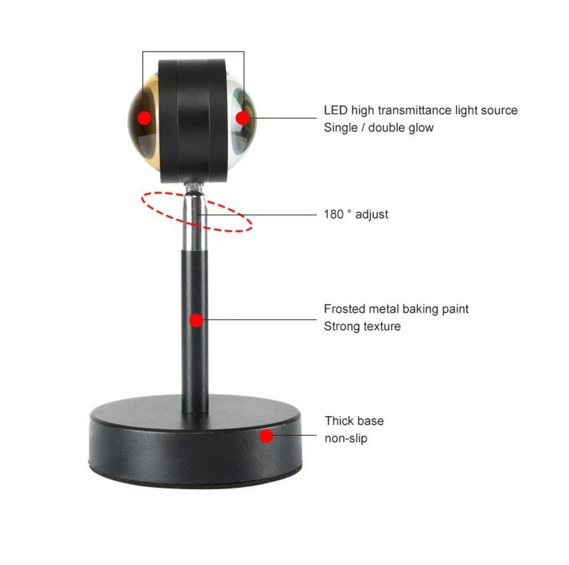 Double Head Sunset Lamp Viral Tiktok Light Instagram Filter Etsy