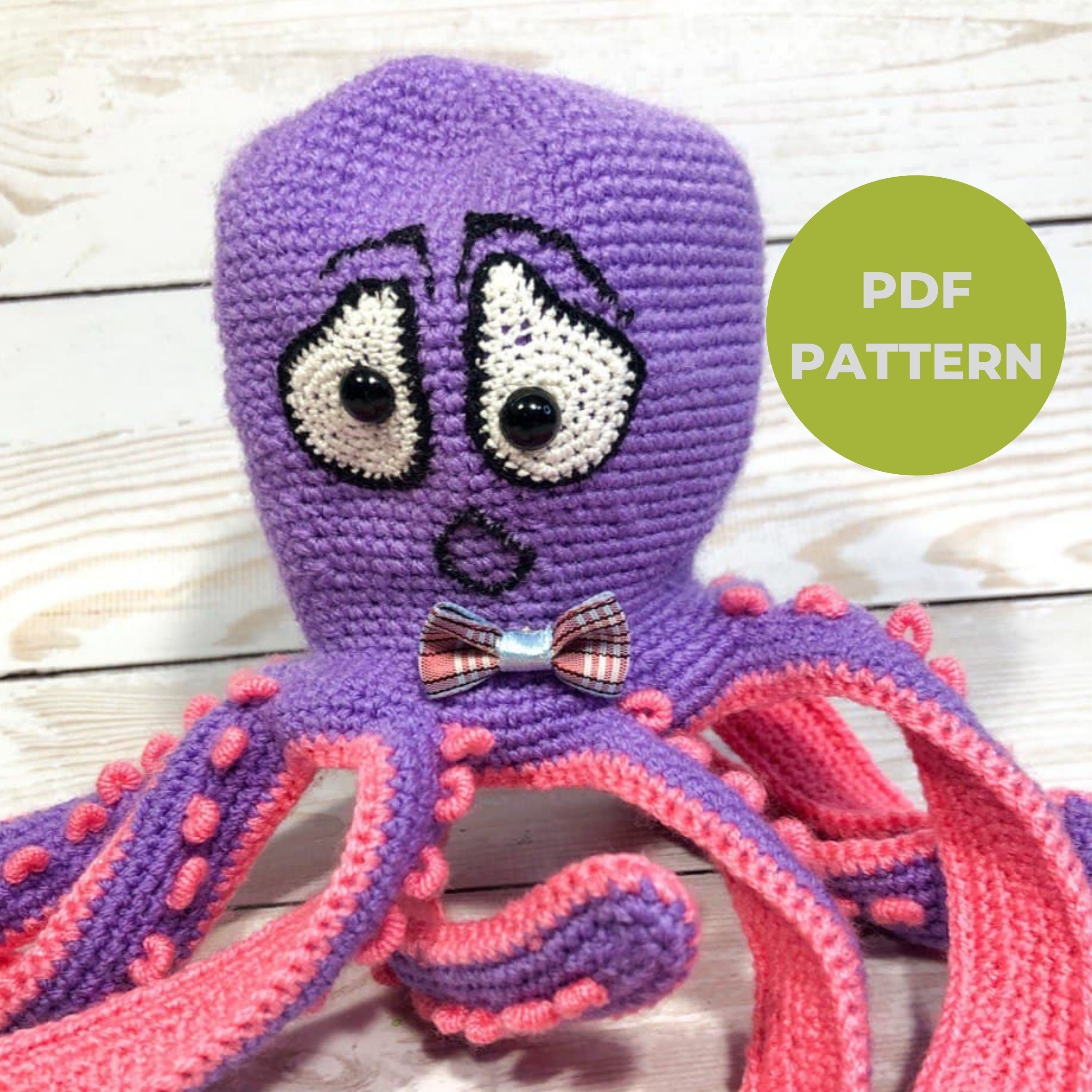 Emotion Octopus Reversible Plush Octopus Squishmallow Crochet Etsy