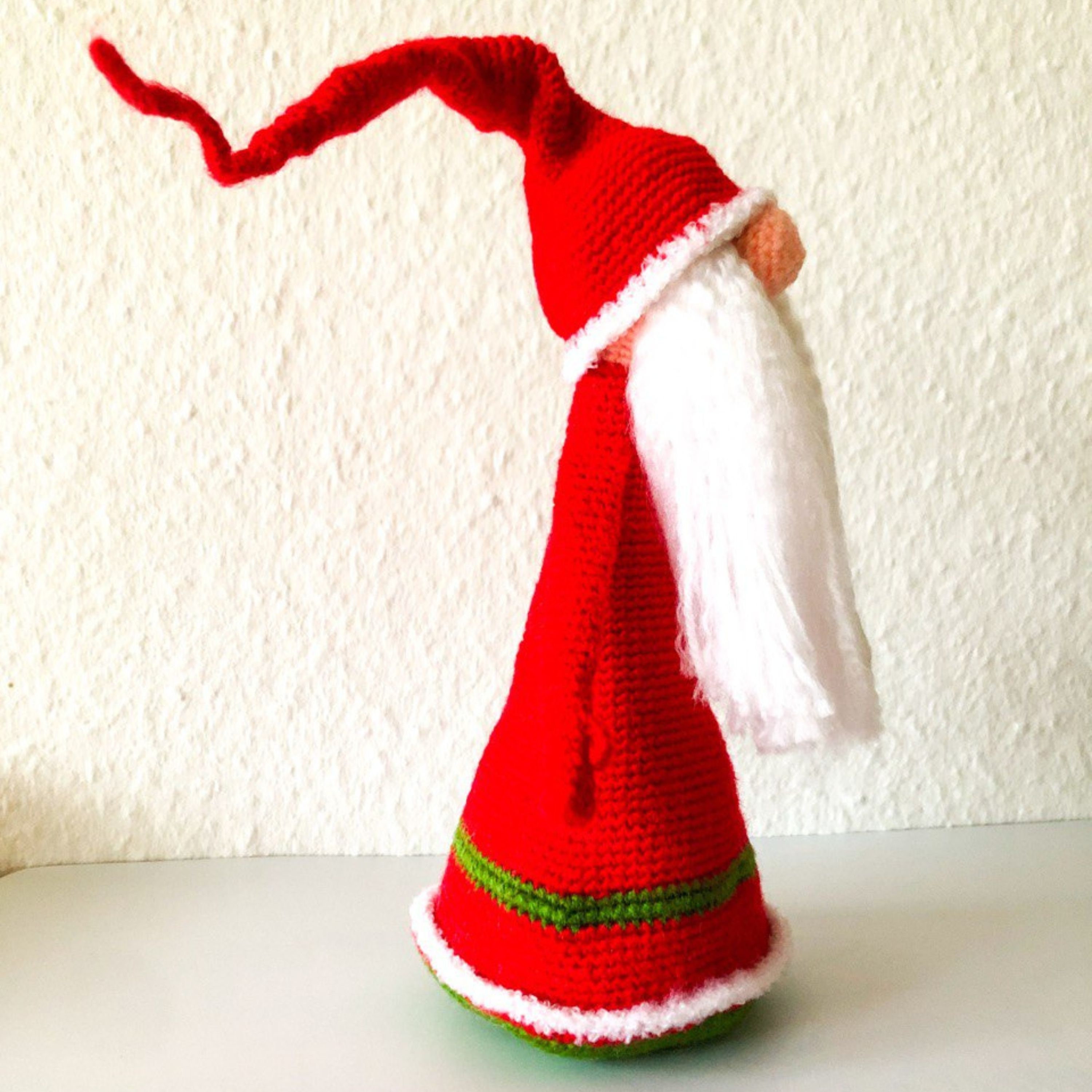 Easy Crochet Pattern Gnome Hat Gnomes Pattern Amigurumi Doll Etsy