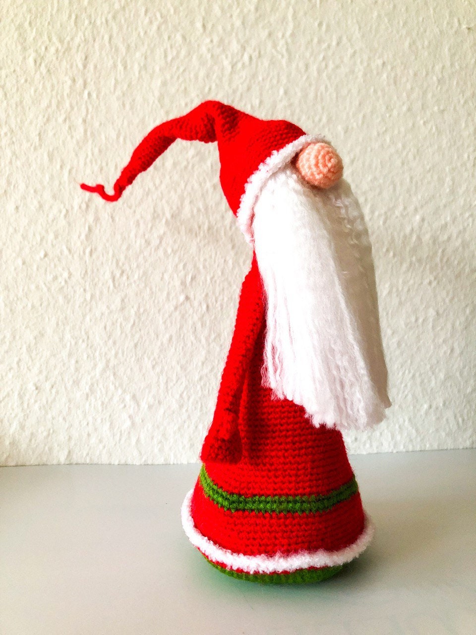 Easy Crochet Pattern Gnome Hat Gnomes Pattern Amigurumi Doll Etsy