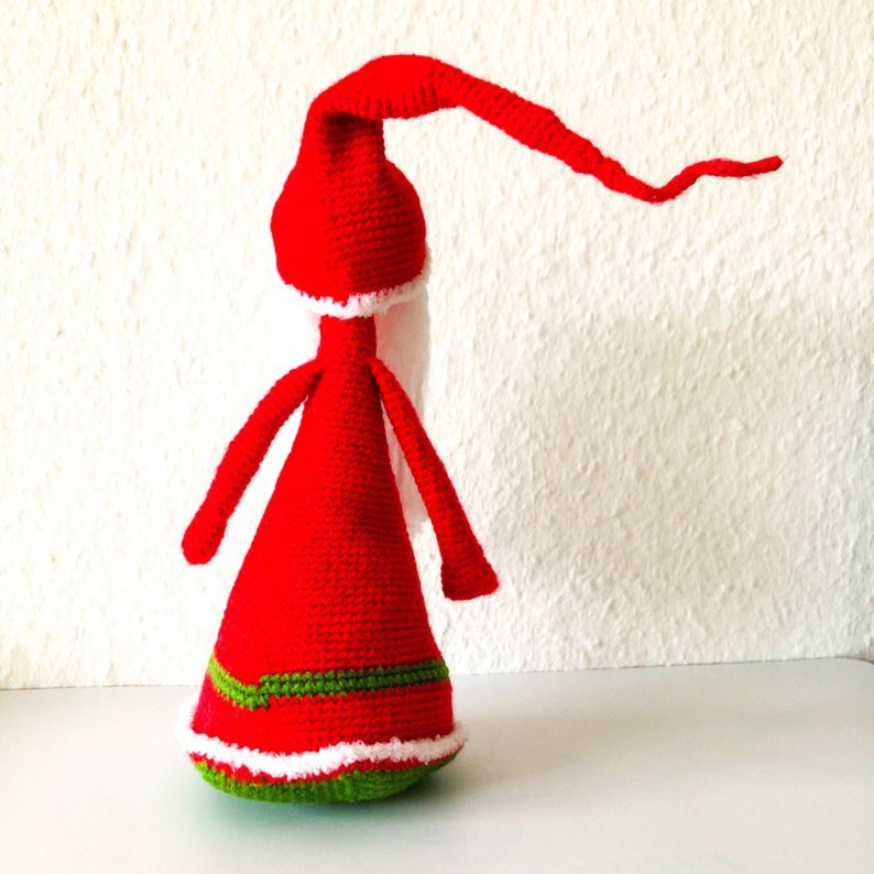 Easy Crochet Pattern Gnome Hat Gnomes Pattern Amigurumi Doll Etsy