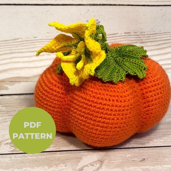 EASY Crochet Pumpkin Pattern for Beginners (Amigurumi Plushie