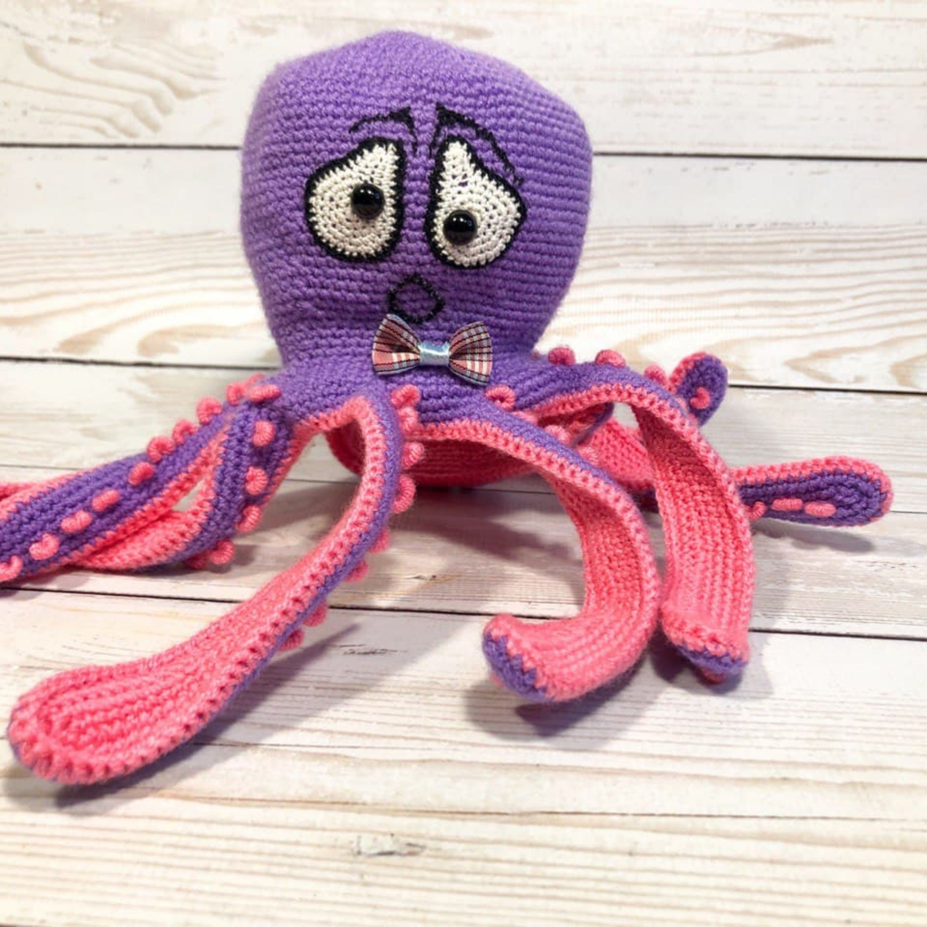Emotion Octopus Reversible Plush Octopus Squishmallow Crochet Etsy
